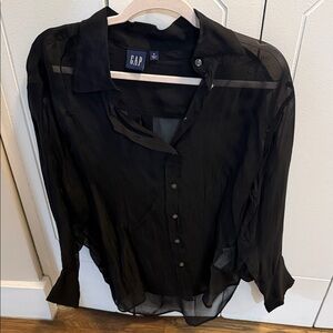 GAP Sheer Black Women's Top